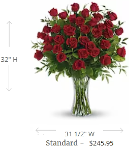 Breathtaking Beauty - 3 Dozen Long Stemmed Roses