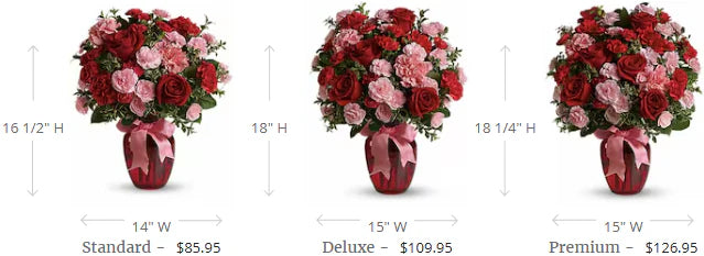 Dance with Me Bouquet with Red Roses