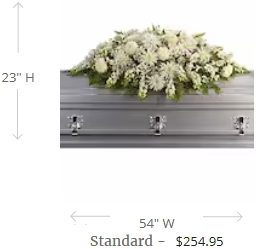 Enduring Light Casket Spray