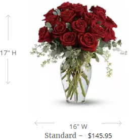 Full Heart - 16 Premium Red Roses