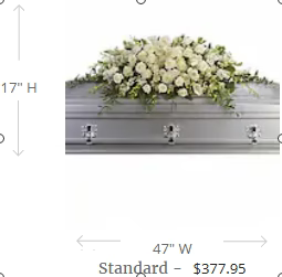 Purity and Peace Casket Spray