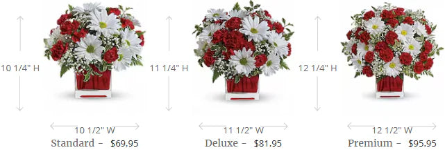 Red And White Delight by Teleflora