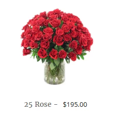 RIZZ Rose Arrangement - Vase