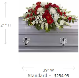 Strength and Wisdom Casket Spray