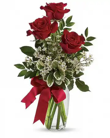 Thoughts of You Bouquet with Red Roses