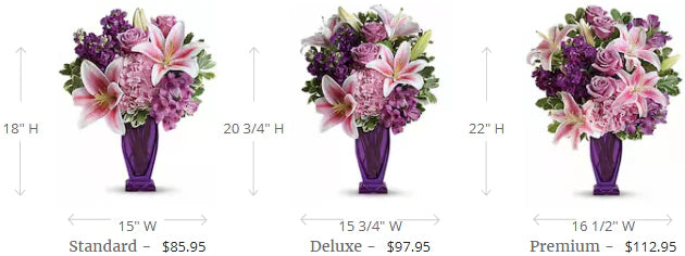 Teleflora's Blushing Violet Bouquet