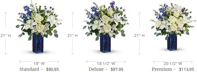 Teleflora's Calming Cobalt Bouquet