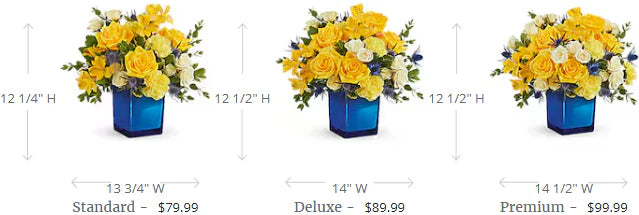 Teleflora's Golden Blue Bouquet